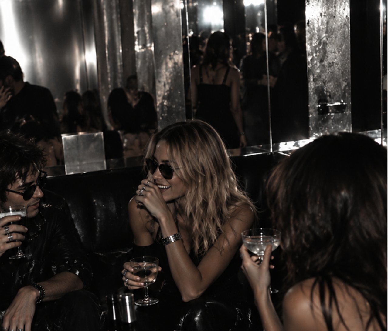 Guests at the YSL BLC lounge